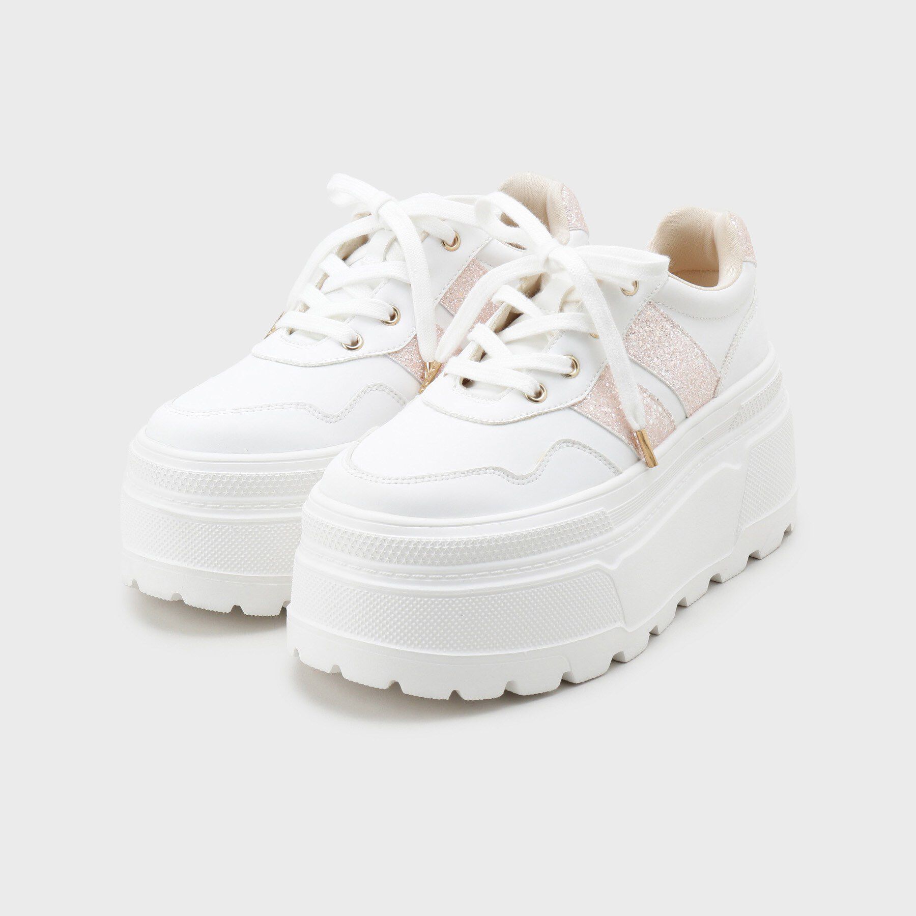 ESPERANZA「ラメライン厚底スニーカー」|スニーカー|