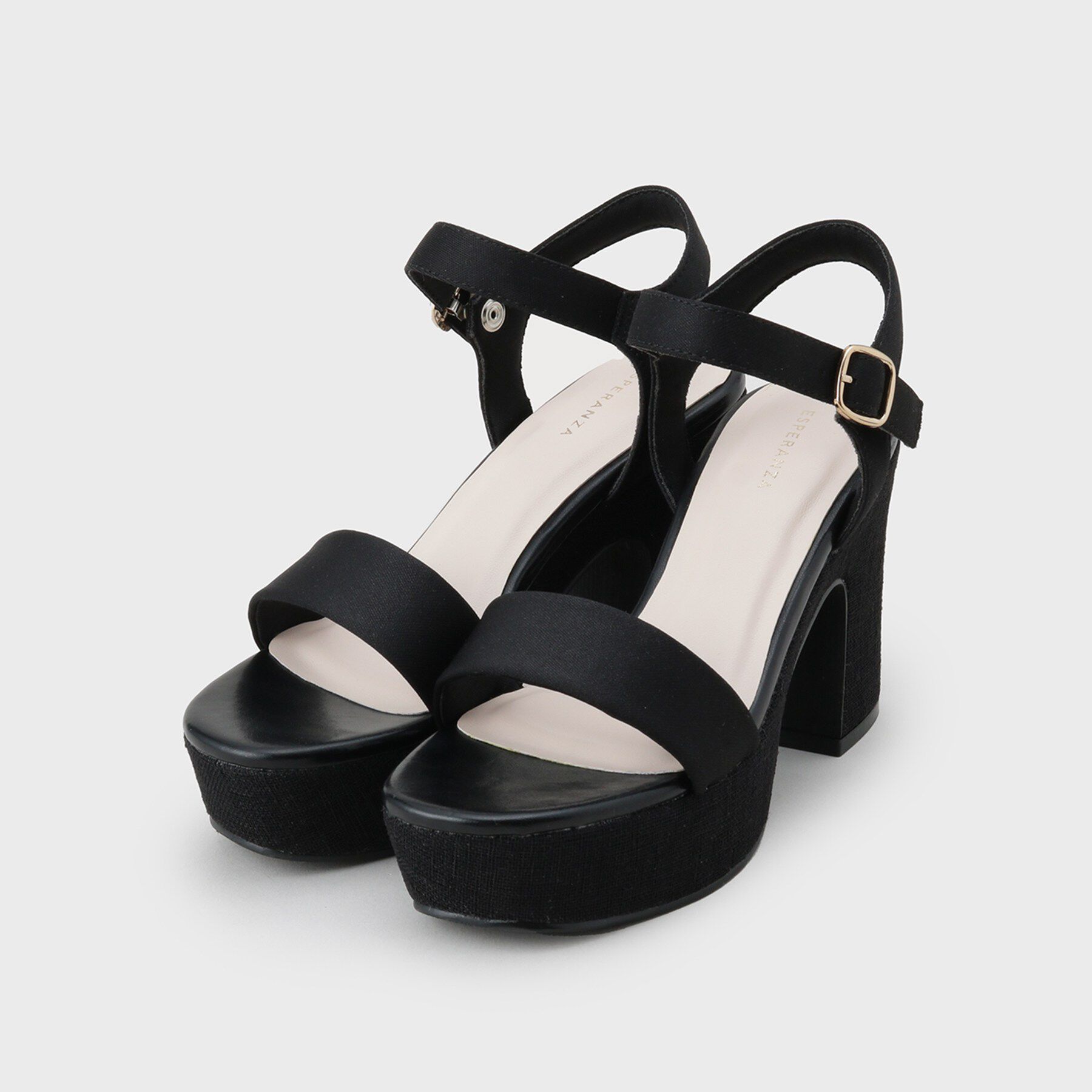 ESPERANZA「ウェッジソールソフトスクエアサンダル」|サンダル|