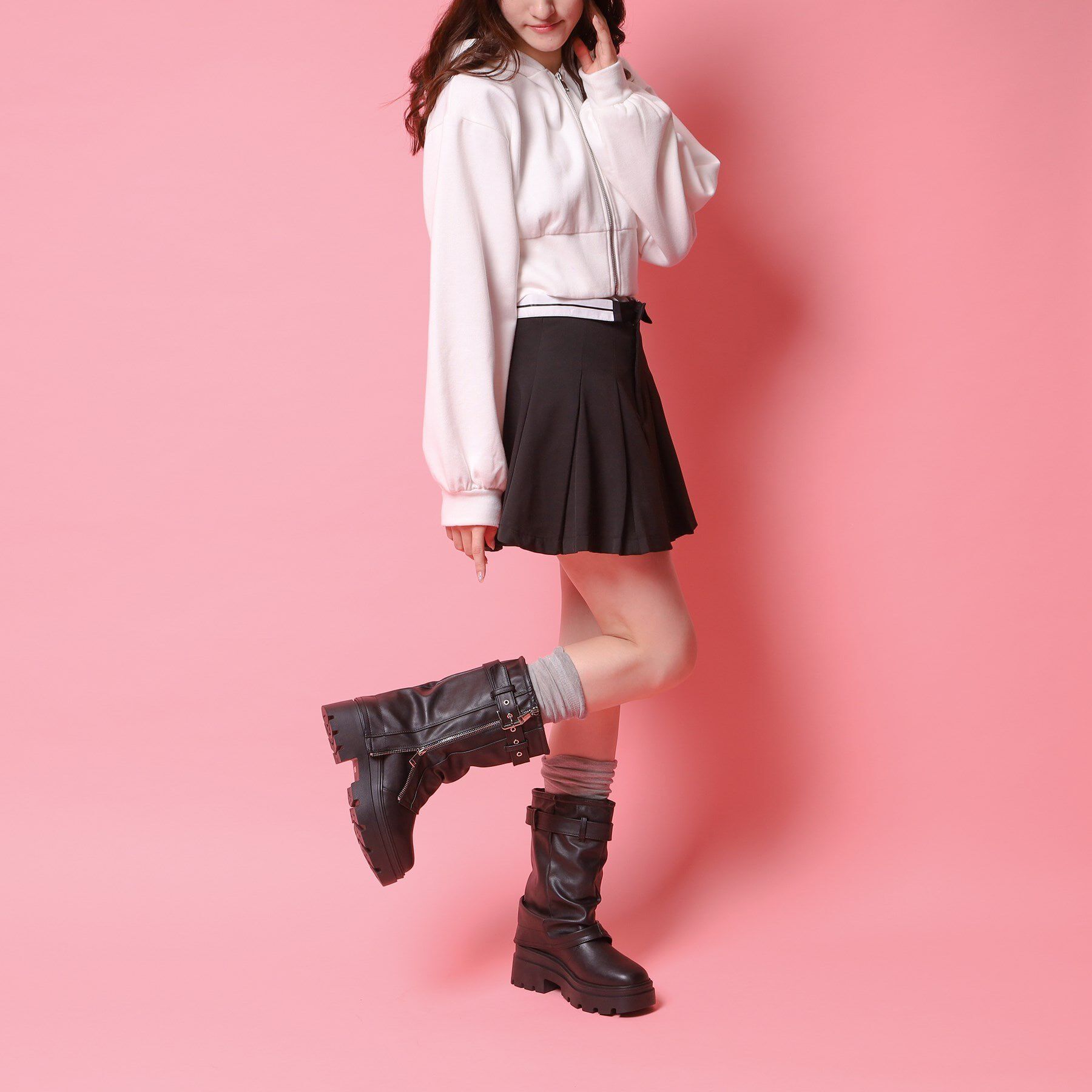 csT&P「ベルト付きカバーブーツ」|ショートブーツ|