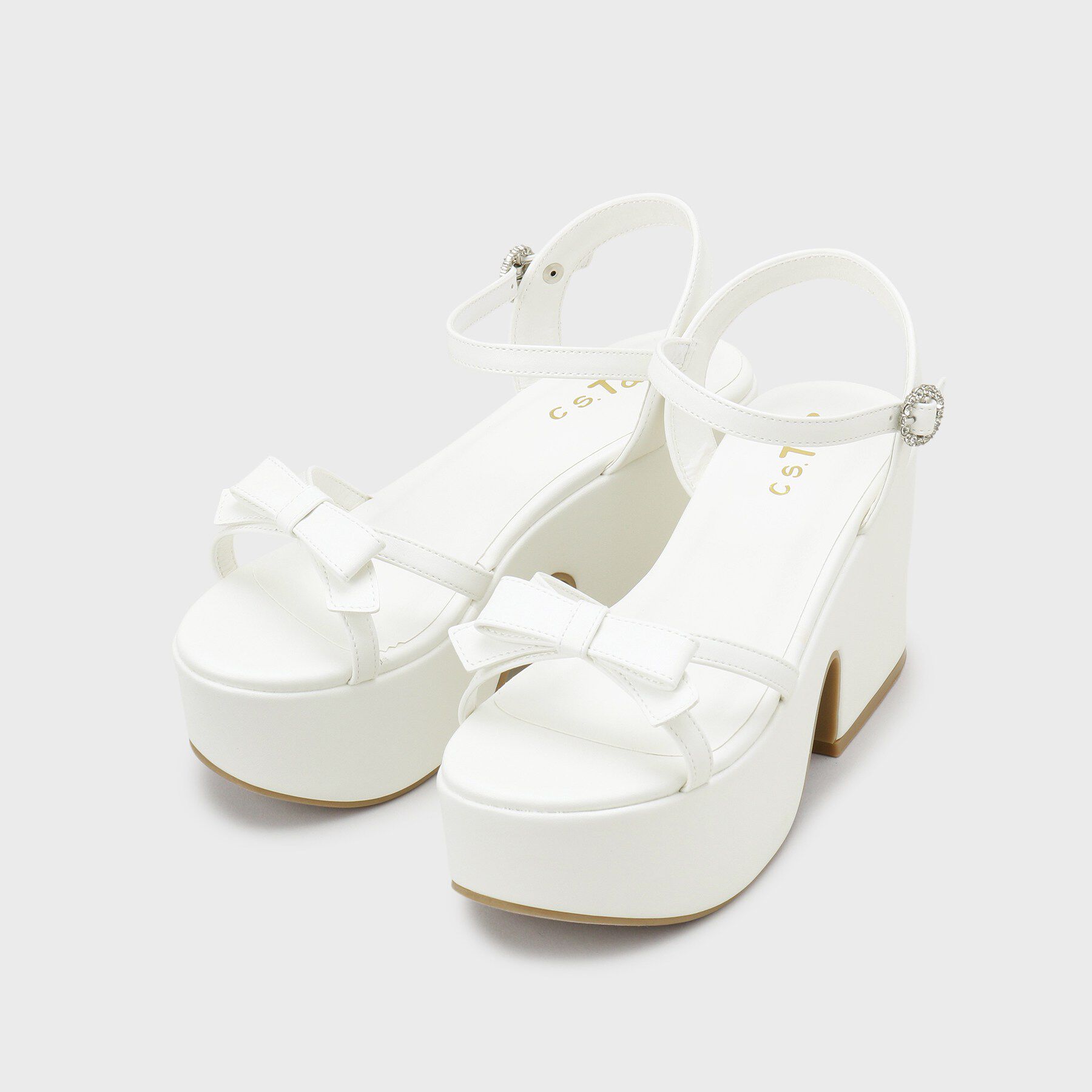 csT&P「厚底バレーコアリボンサンダル」|サンダル|