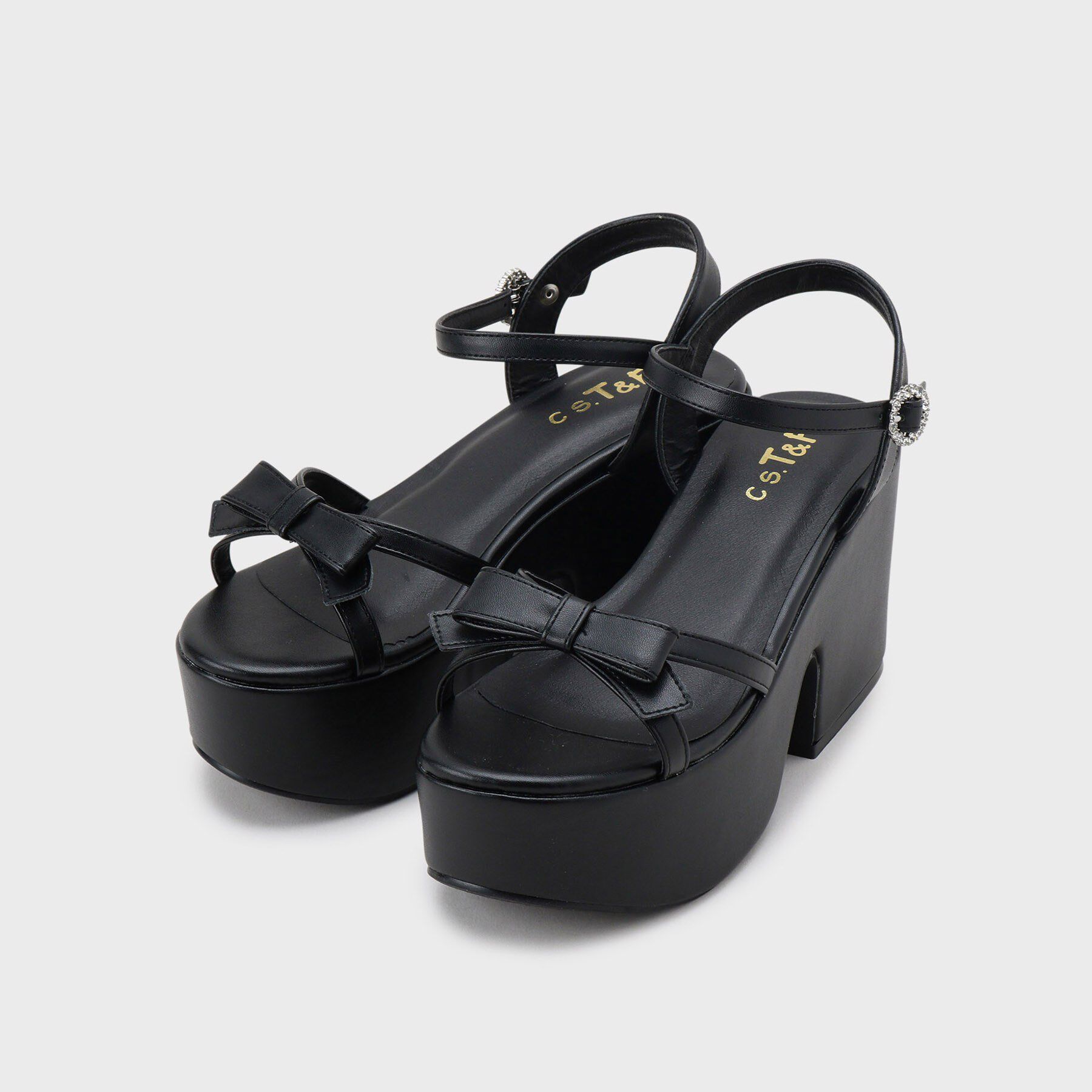 csT&P「厚底バレーコアリボンサンダル」|サンダル|