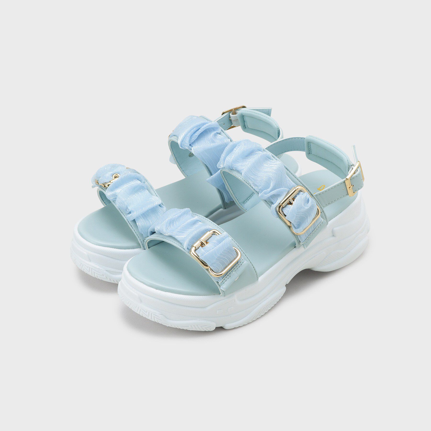 csT&P「サテンギャザーベルトサンダル」|サンダル|