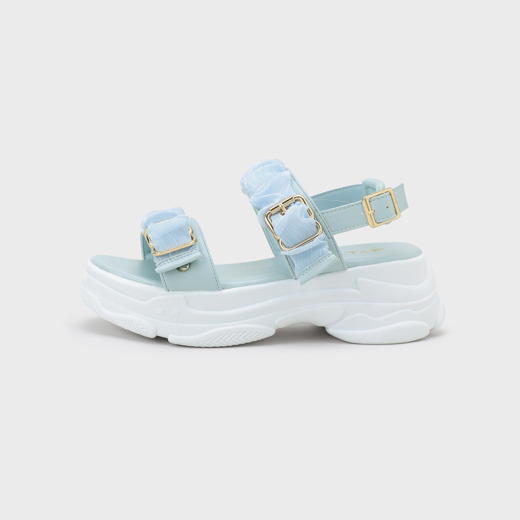 csT&P「サテンギャザーベルトサンダル」|サンダル|