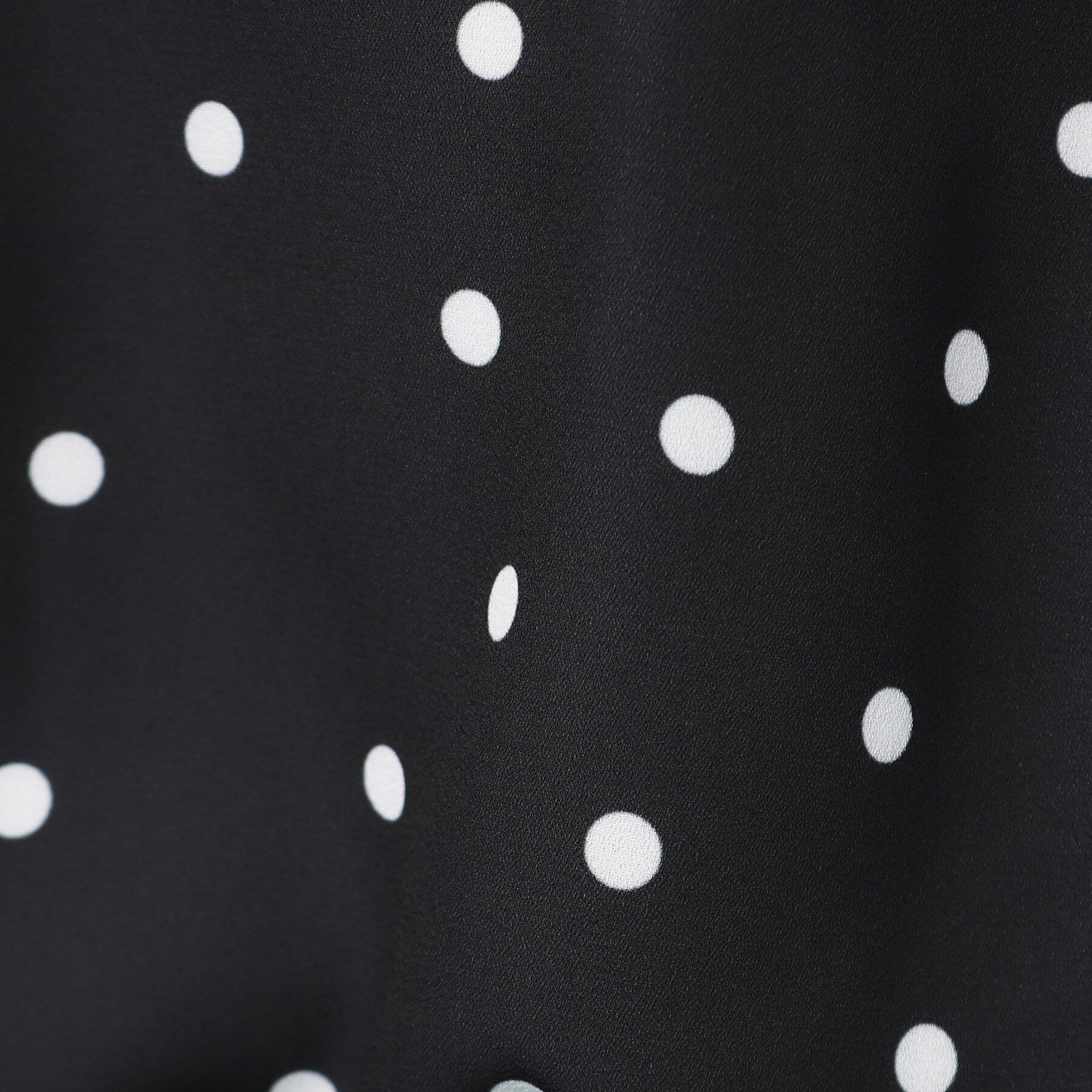 SunaUna「【袖ラッフル/フェミニン】大人可愛いドット柄ブラウス」|シャツ・ブラウス|