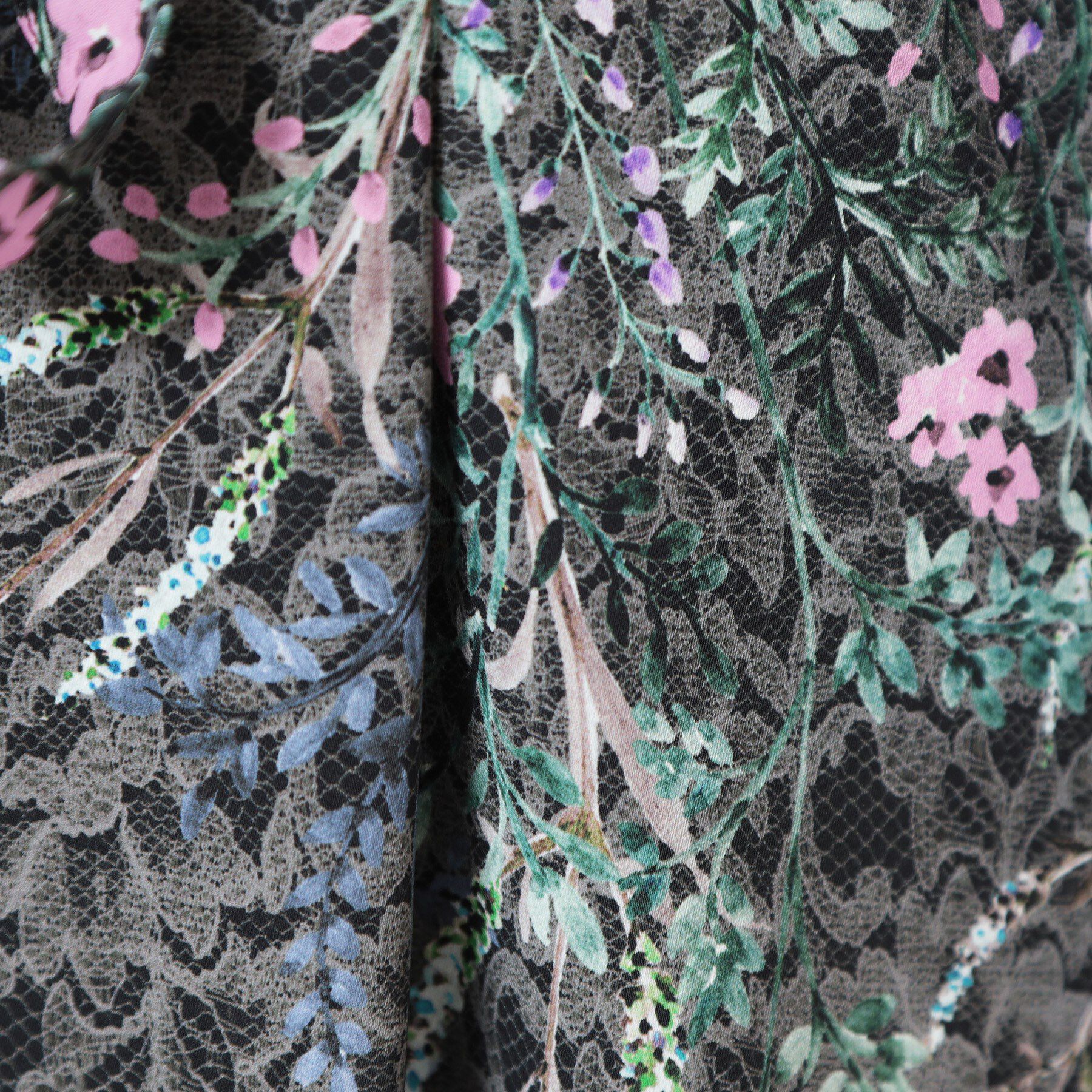 SunaUna「【co creation and yours／SS～L】レースプリント柄ワンピース」|ワンピース|