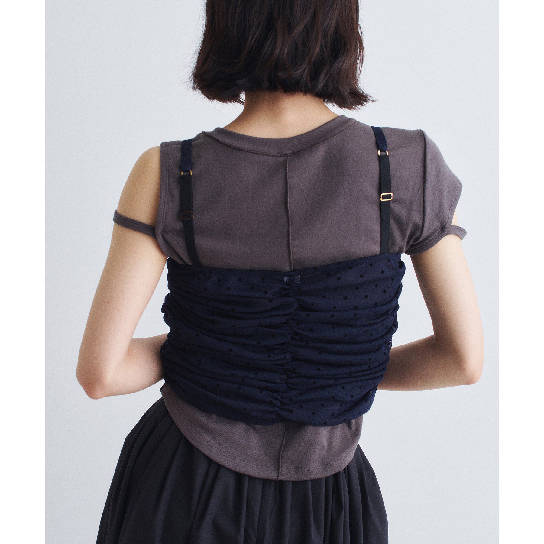 CODE A「tulle dot bustier」|ベスト・ジレ|