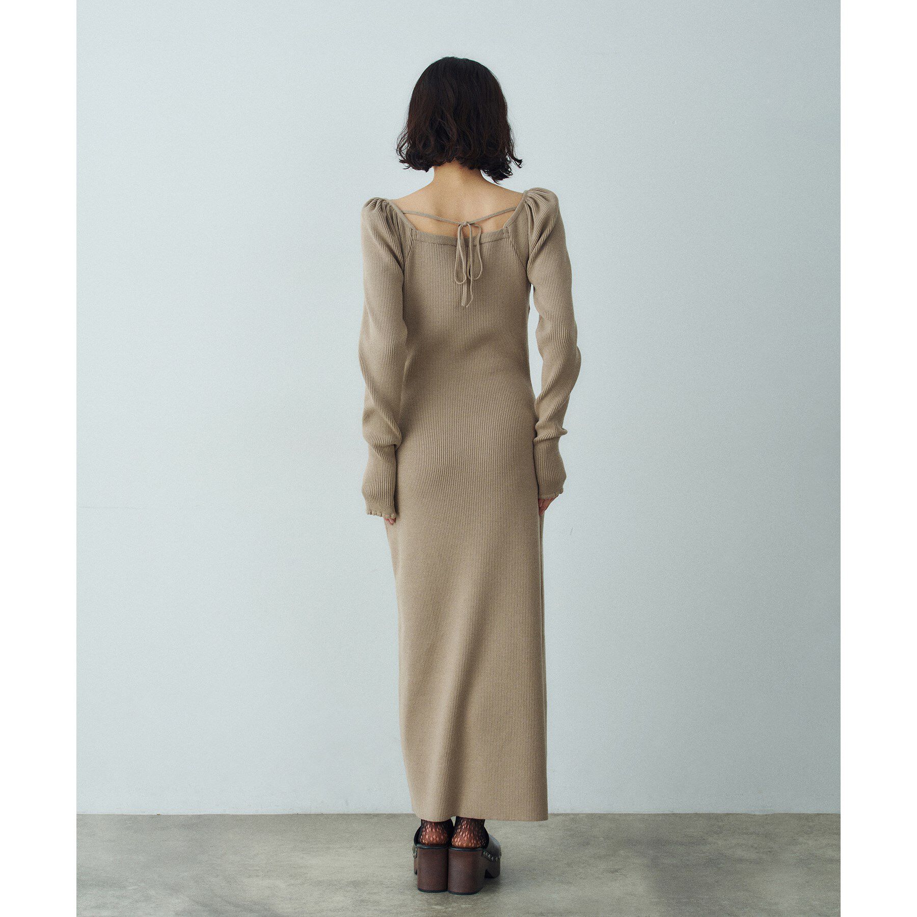 CODE A「femi rib knit dress」|ワンピース|