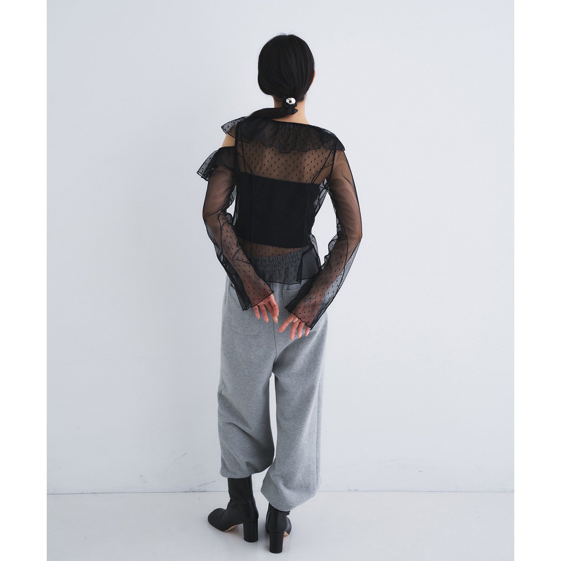 CODE A「tulle asymmetry blouse」|シャツ・ブラウス|