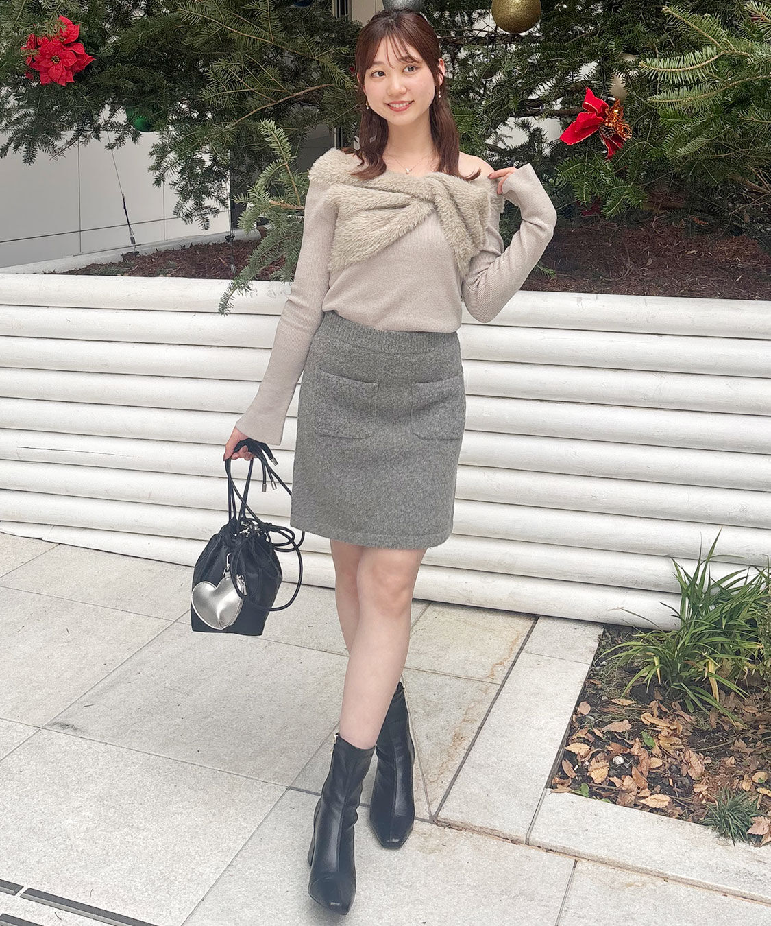 COCO DEAL「ポケットニットミニスカート」|スカート|