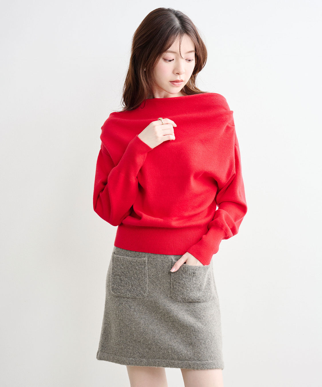 COCO DEAL「ポケットニットミニスカート」|スカート|