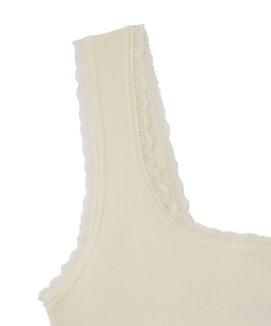 COCO DEAL「レーストリムニットタンクトップ」|ニット・セーター|