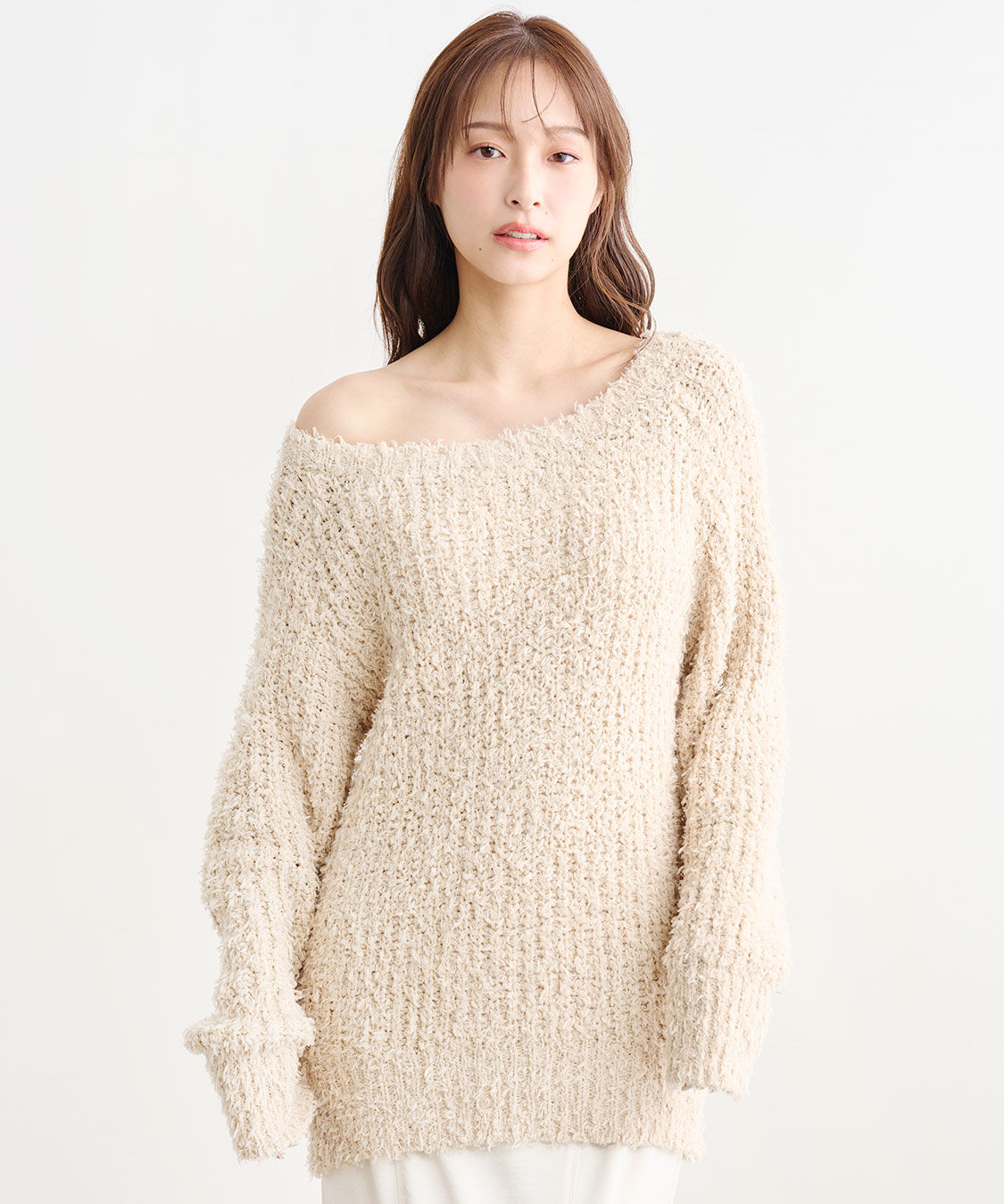 COCO DEAL「ミドル丈フェザーニット」|ニット・セーター|