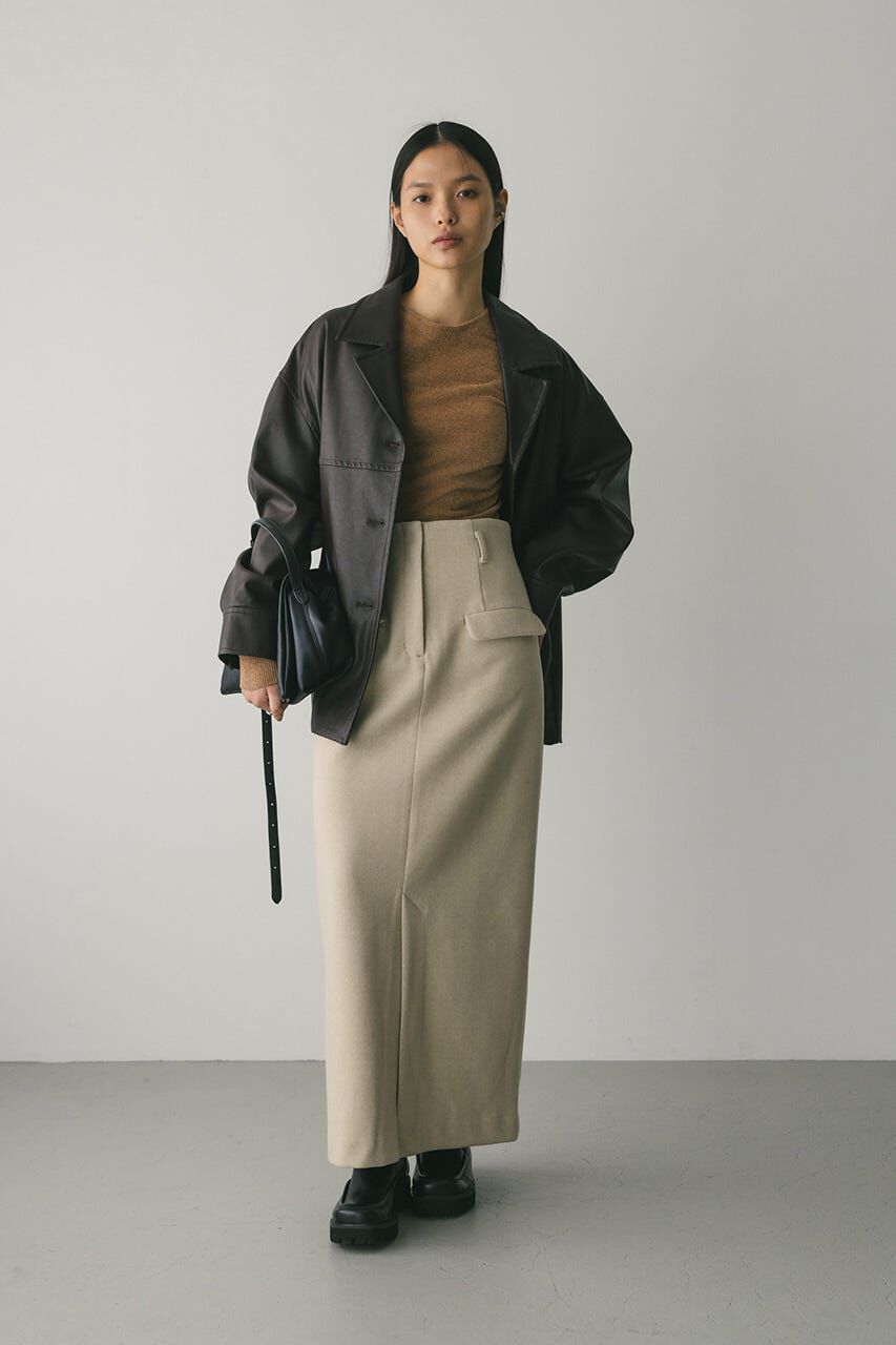 STYLEMIXER「フロントポケットナロースカート」|スカート|