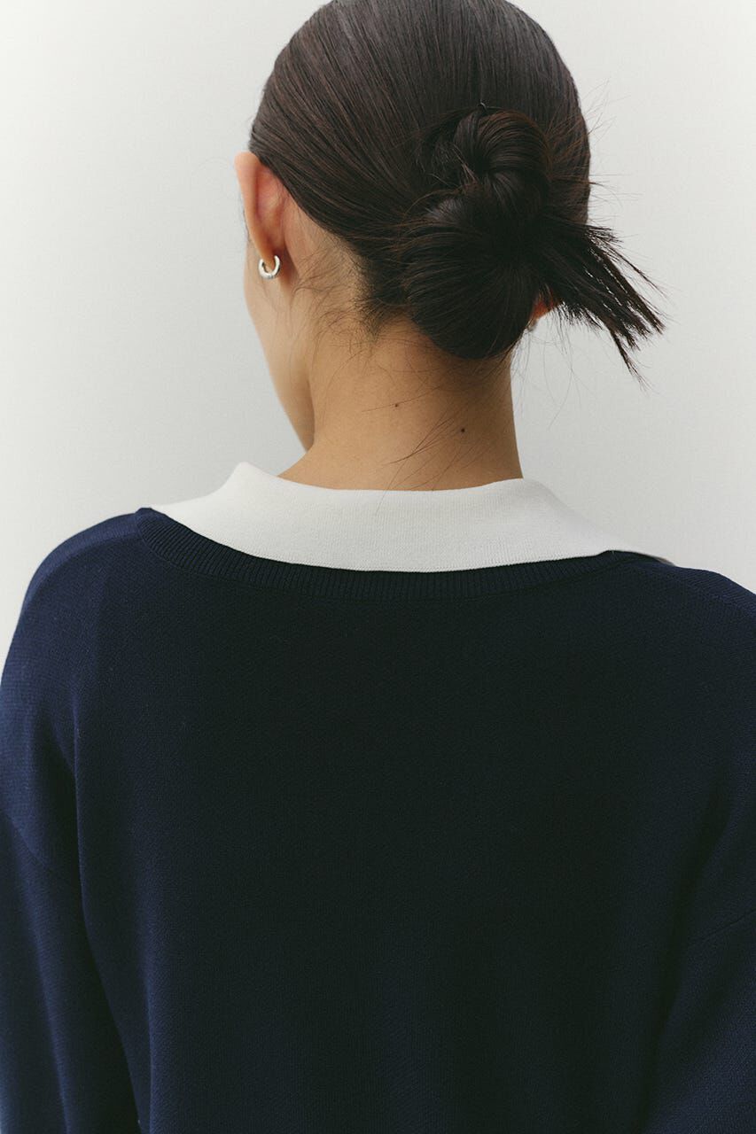 STYLEMIXER「レイヤードポロニットトップ」|ニット・セーター|