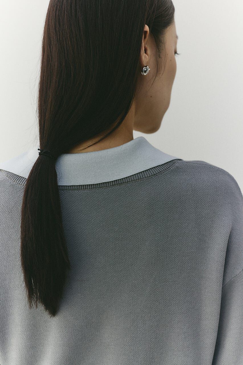 STYLEMIXER「レイヤードポロニットトップ」|ニット・セーター|