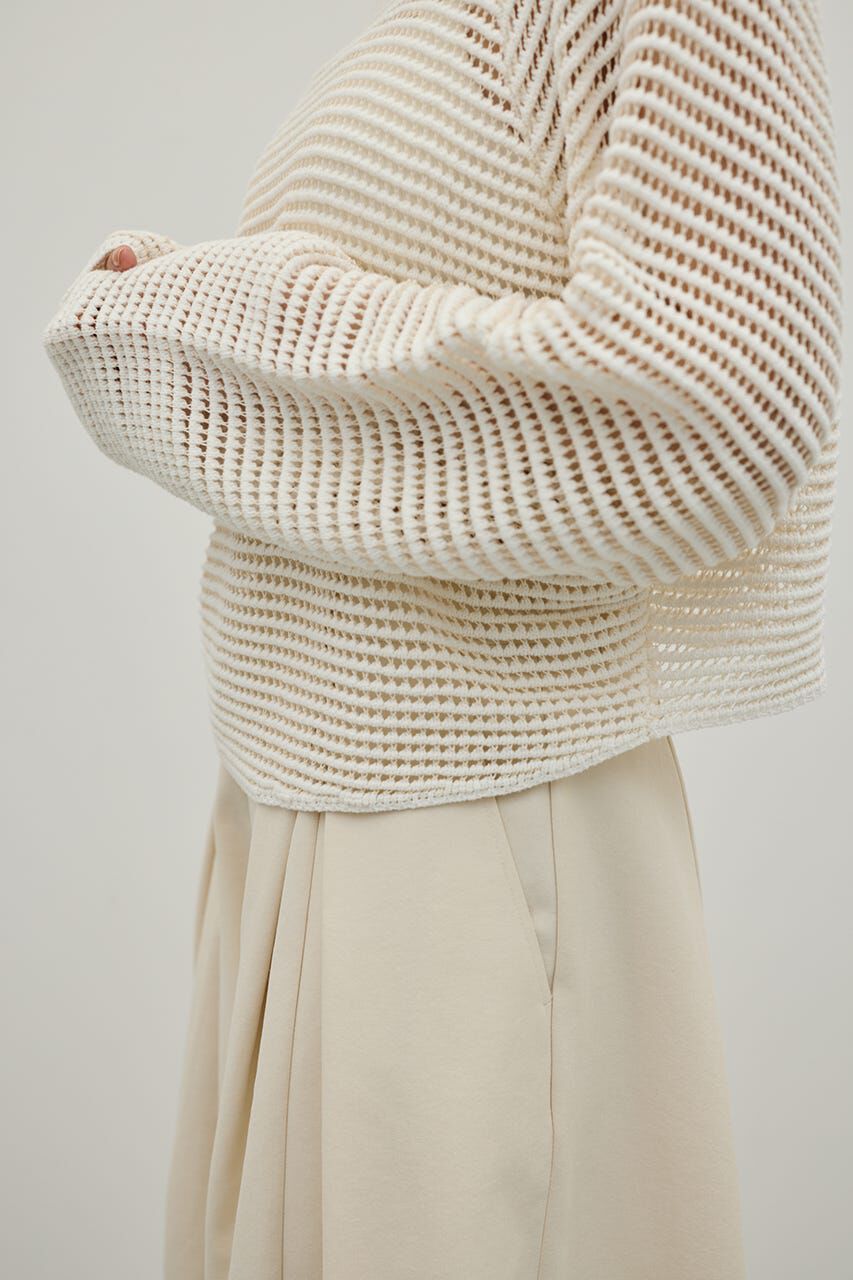 STYLEMIXER「バックオープンメッシュニット」|ニット・セーター|