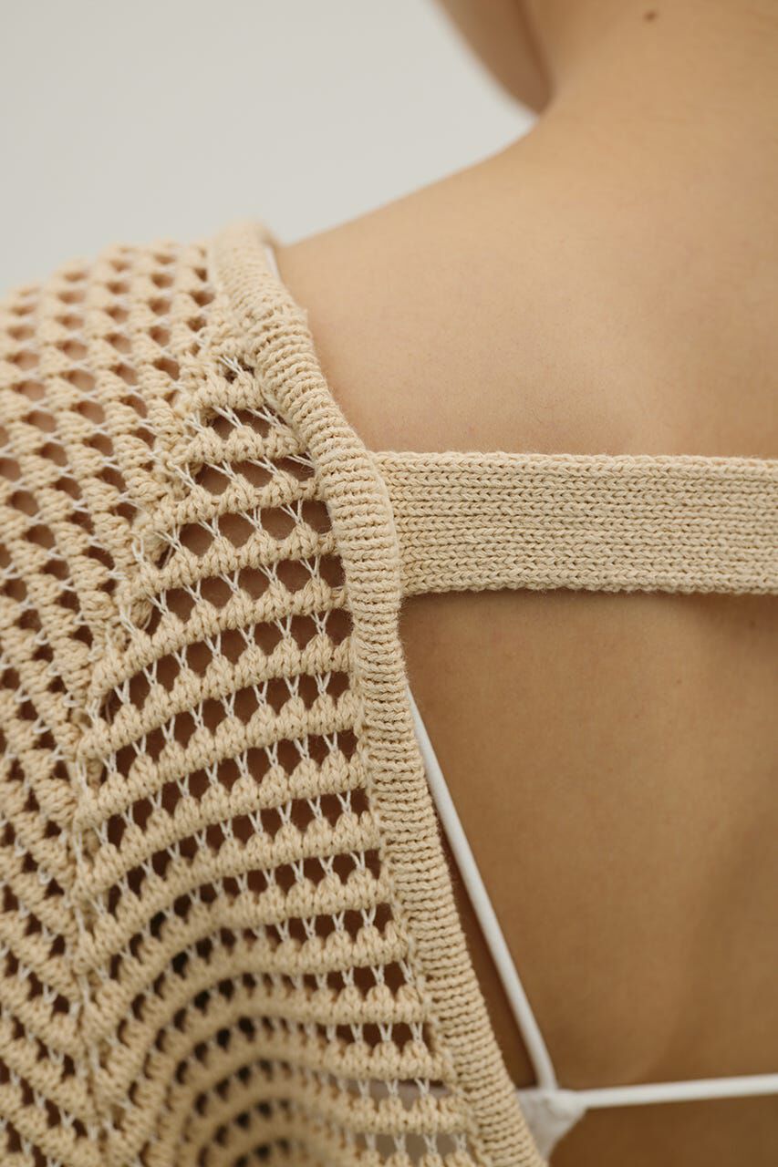 STYLEMIXER「バックオープンメッシュニット」|ニット・セーター|