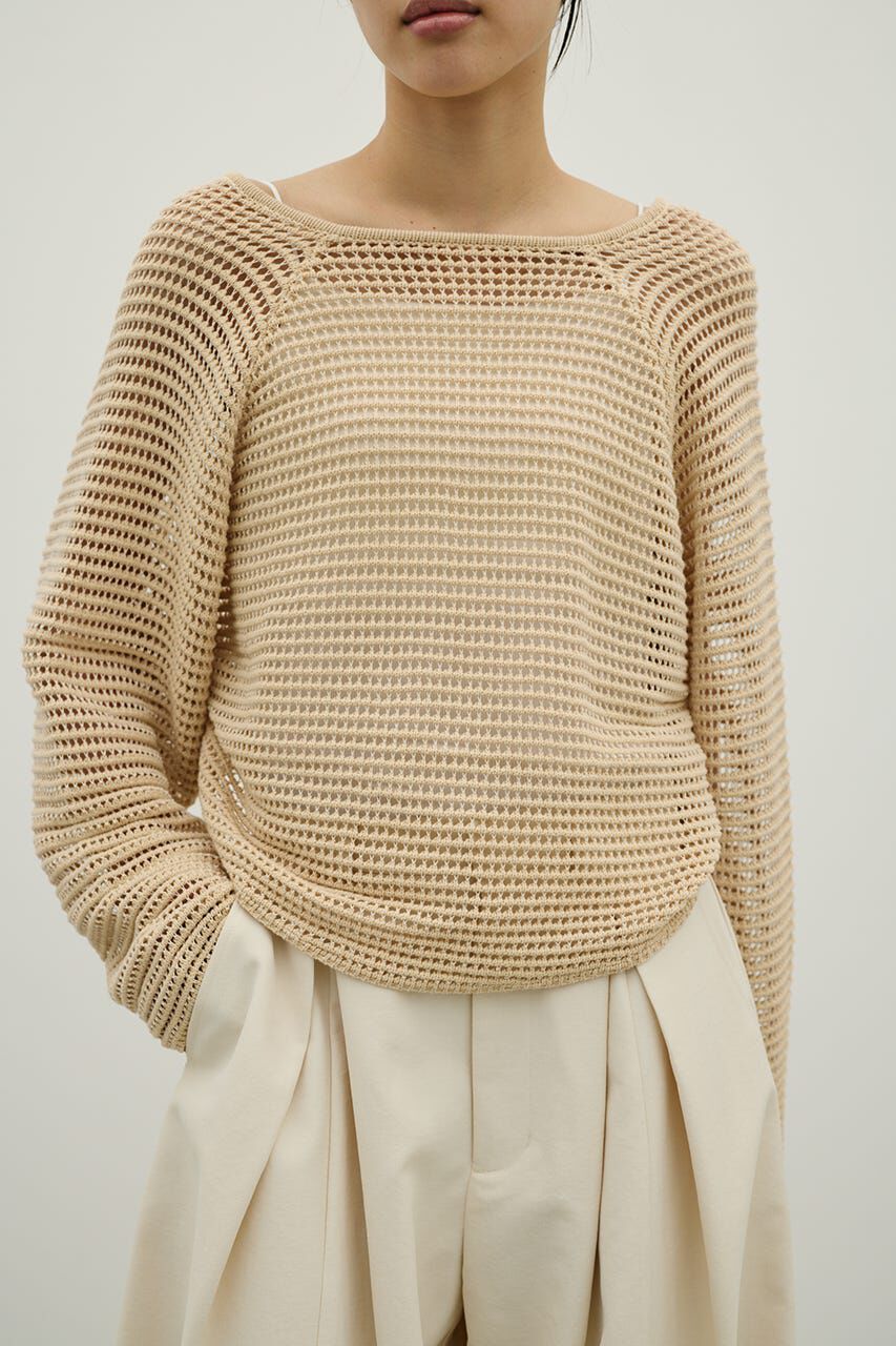 STYLEMIXER「バックオープンメッシュニット」|ニット・セーター|