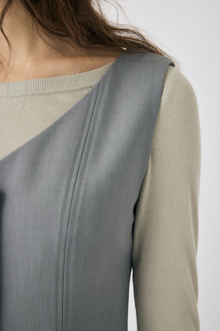 MOUSSY「VEST MINI ドレス」|ワンピース|