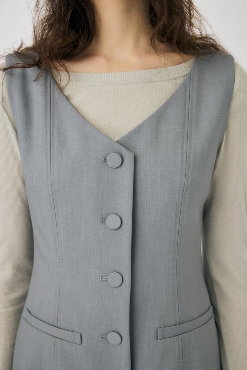 MOUSSY「VEST MINI ドレス」|ワンピース|