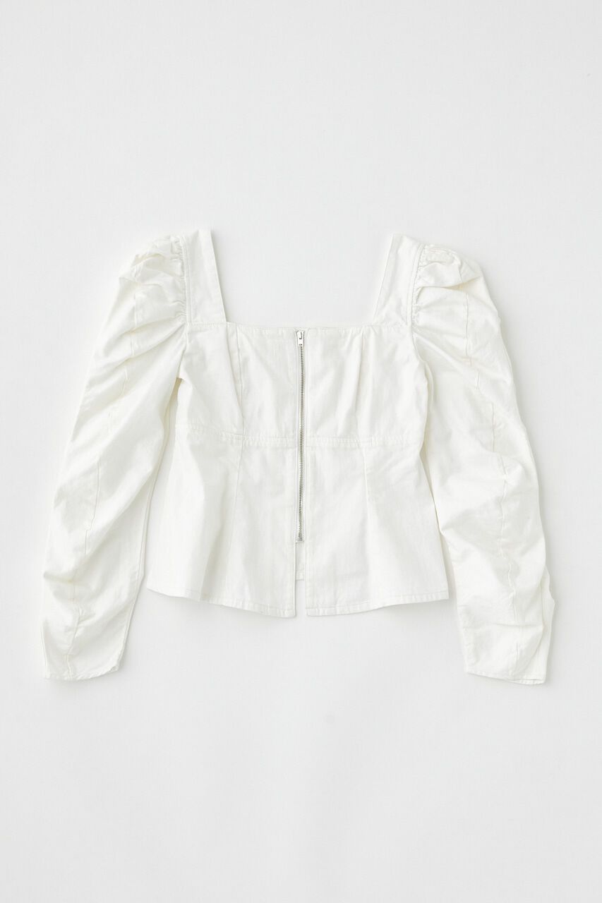 MOUSSY「WHT DENIM BUSTIER ブラウス」|シャツ・ブラウス|