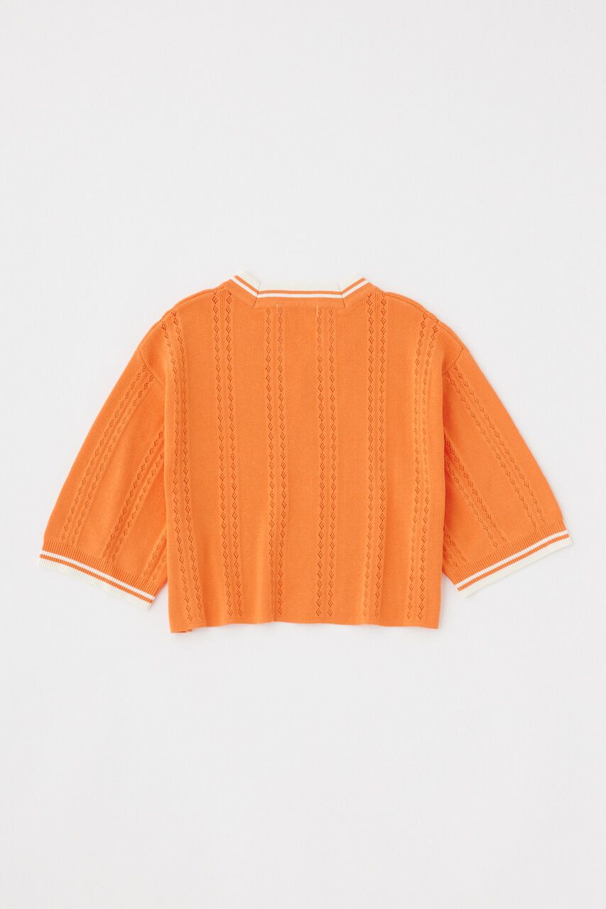 MOUSSY「MOUSSY CROPPED KNIT Tシャツ」|ニット・セーター|