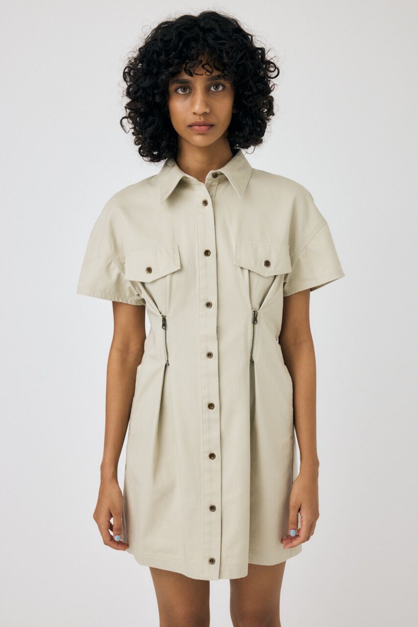 MOUSSY「WAIST ZIP UP ドレス」|ワンピース|