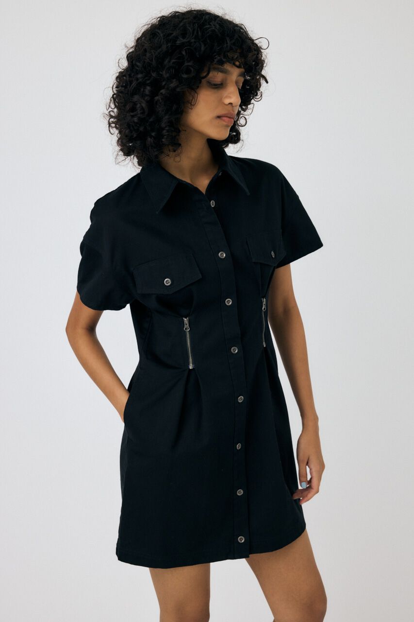 MOUSSY「WAIST ZIP UP ドレス」|ワンピース|