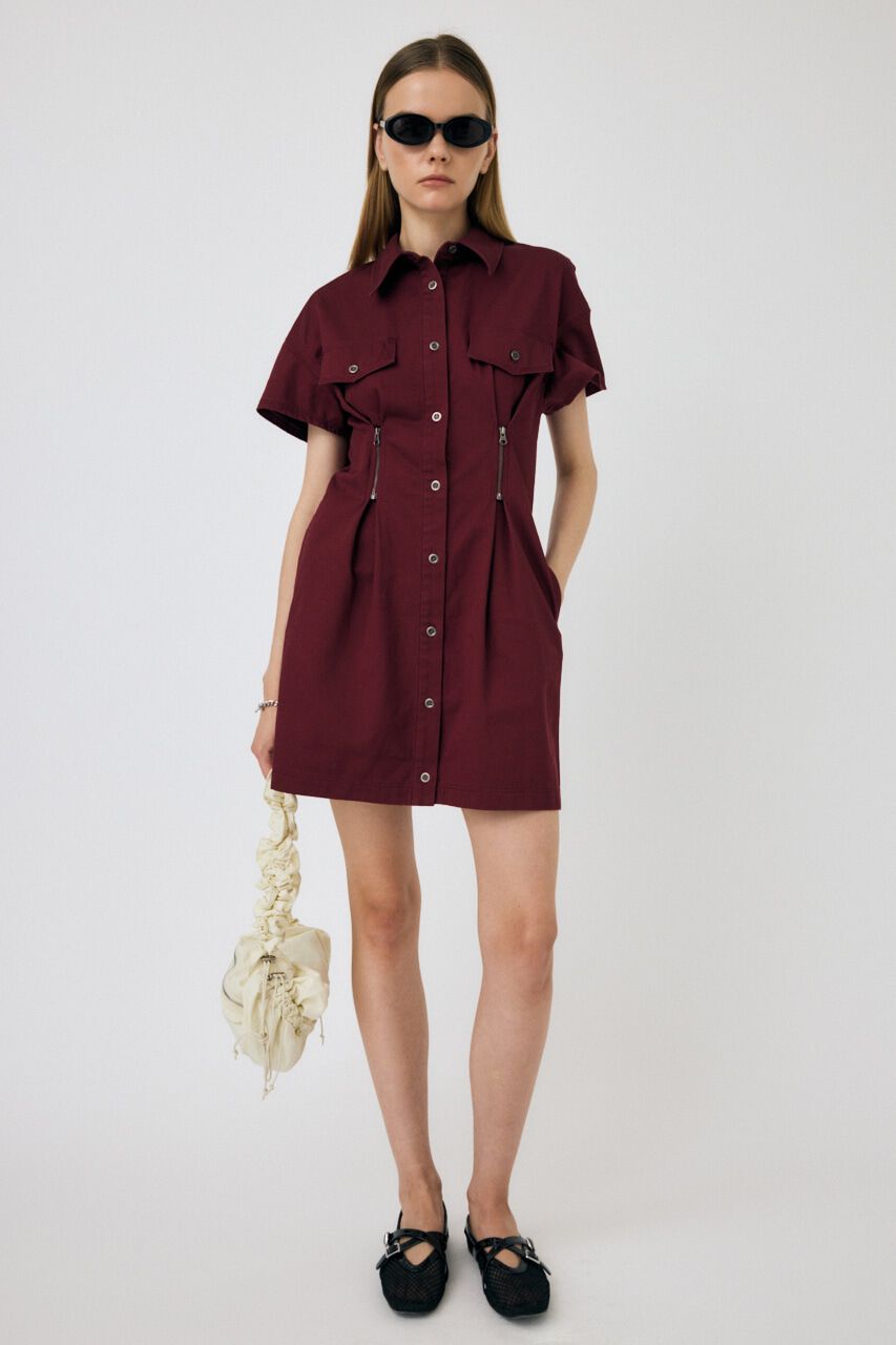 MOUSSY「WAIST ZIP UP ドレス」|ワンピース|D/PUR3