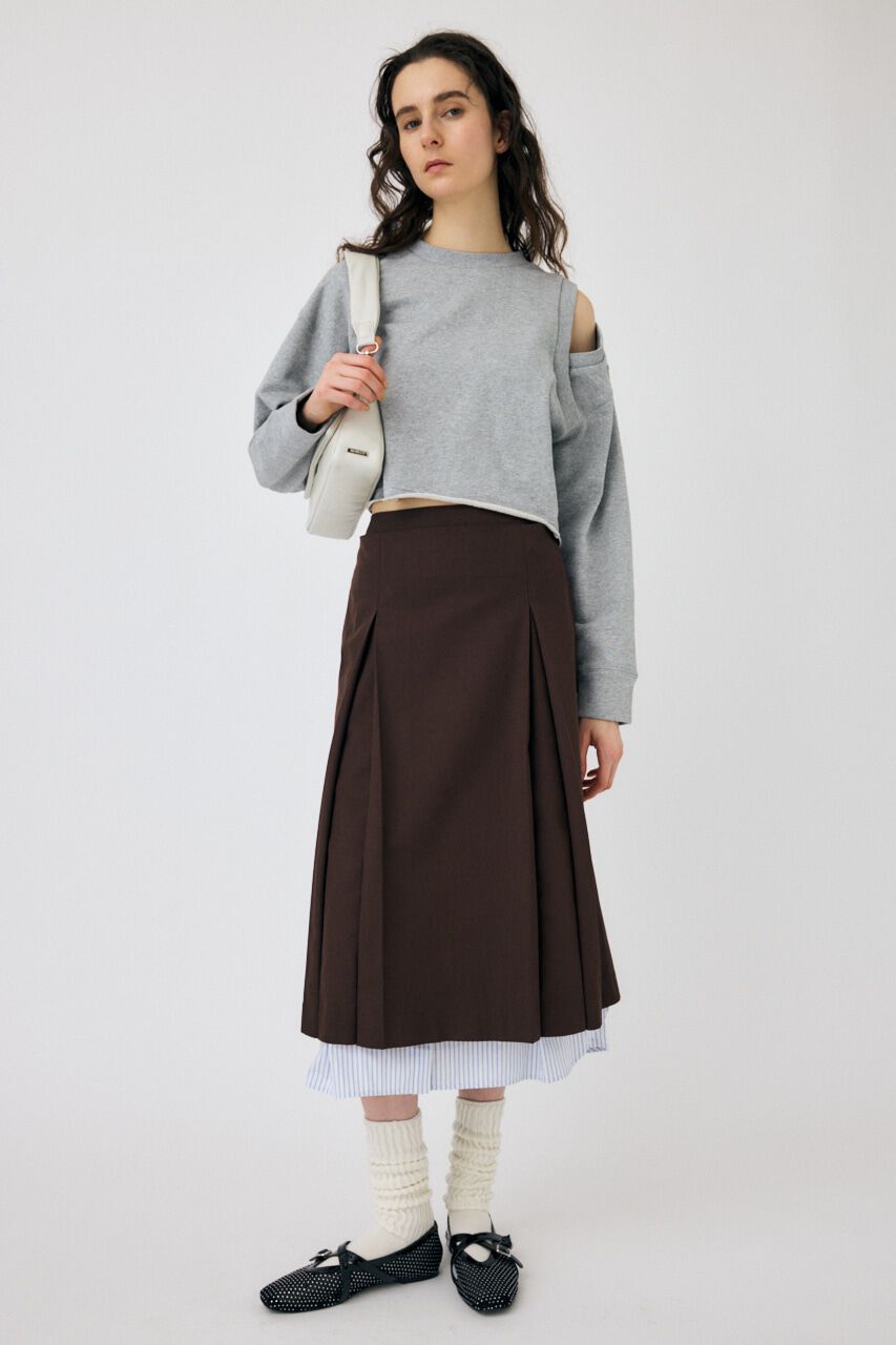 MOUSSY「LAYERED MIDI スカート」|スカート|