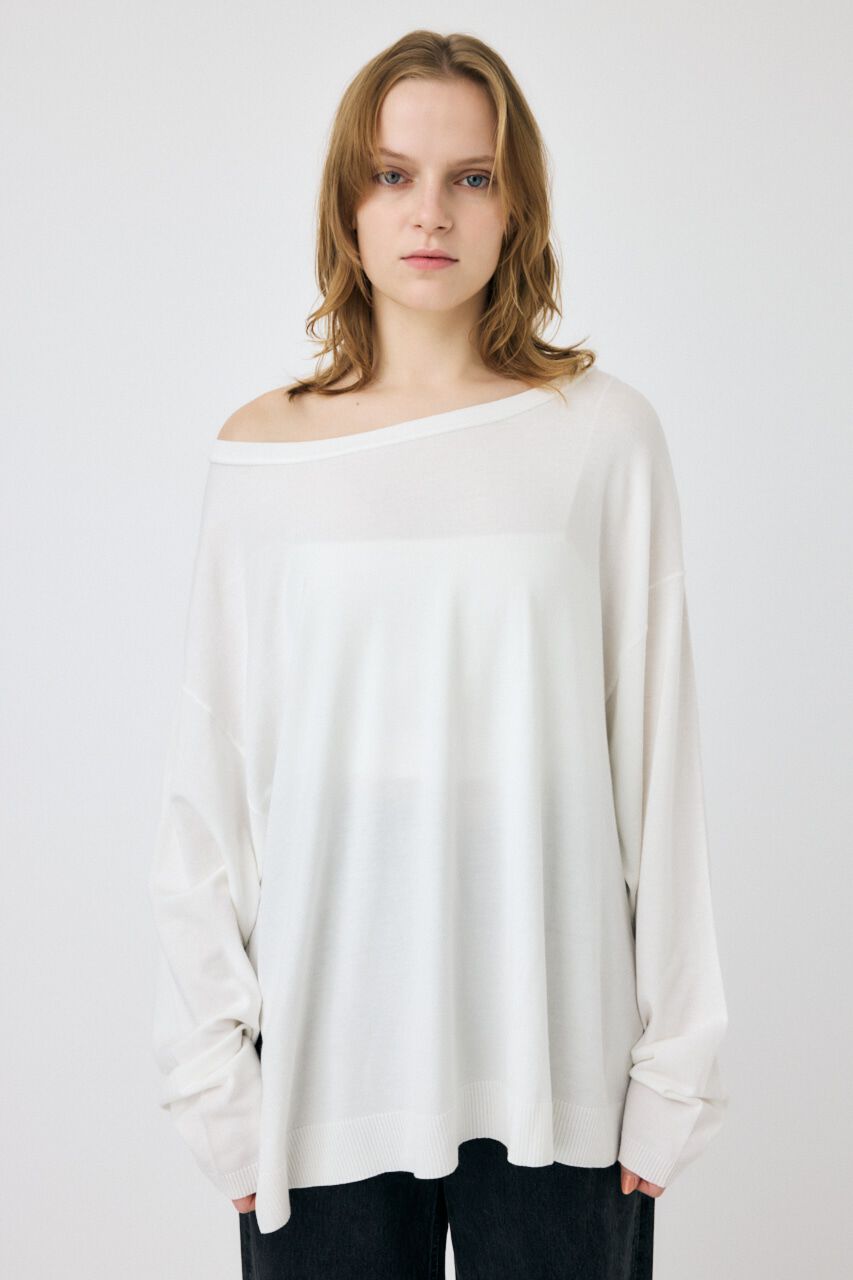 MOUSSY「OFF SHOULDER ルーズニット」|ニット・セーター|