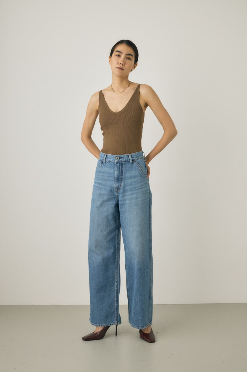 MOUSSY「ルーズストレートデニムパンツ　オーガニックコットン使用」|デニム|