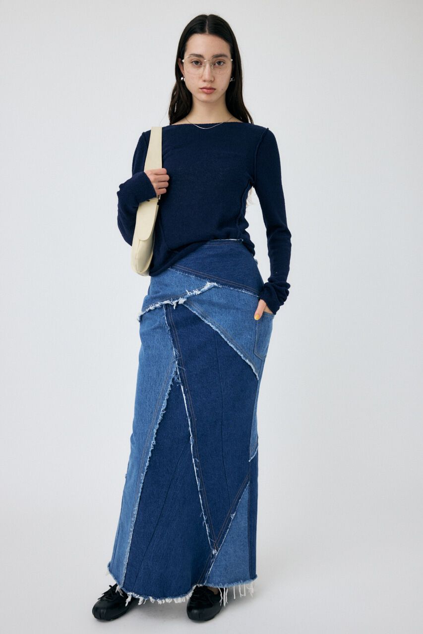 MOUSSY「LOOSE KNIT ロングスリーブTEE」|ニット・セーター|