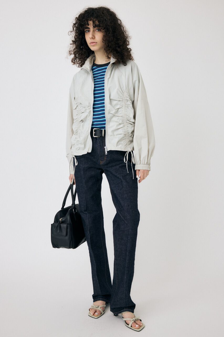 MOUSSY「MVS CENTER PRESS ストレートデニム」|デニム|