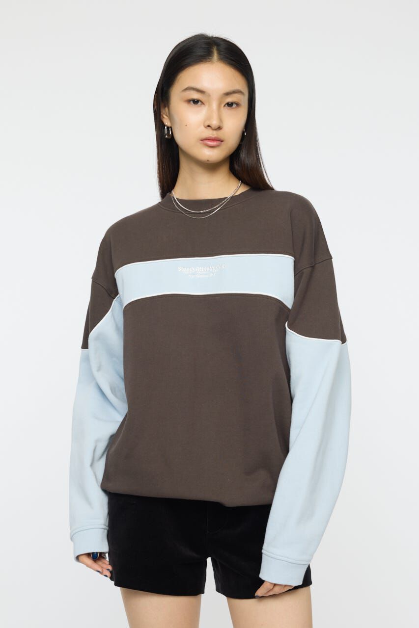 MOUSSY「BLOCK PANEL SWEAT シャツ」|パーカー|