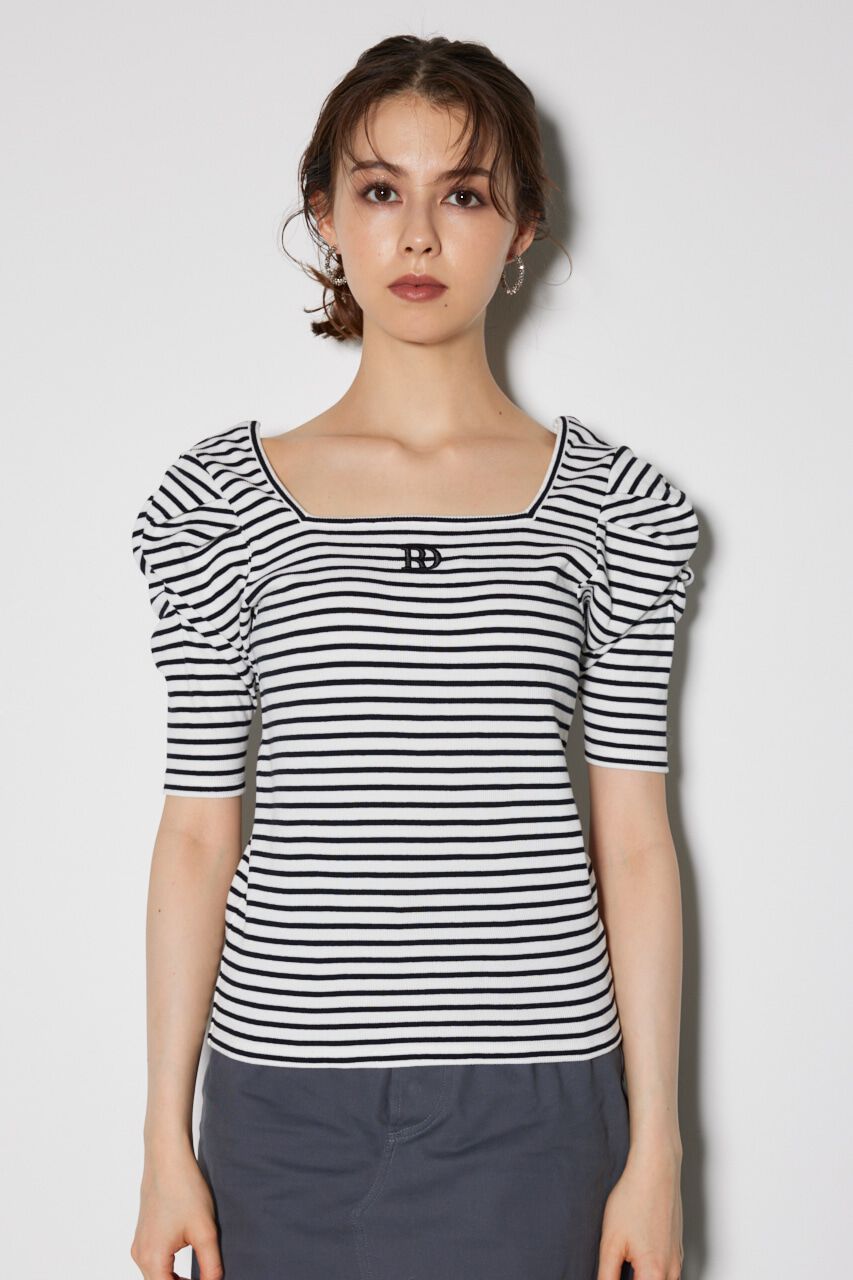 rienda「パフショルダーTシャツ」|Tシャツ・カットソー|