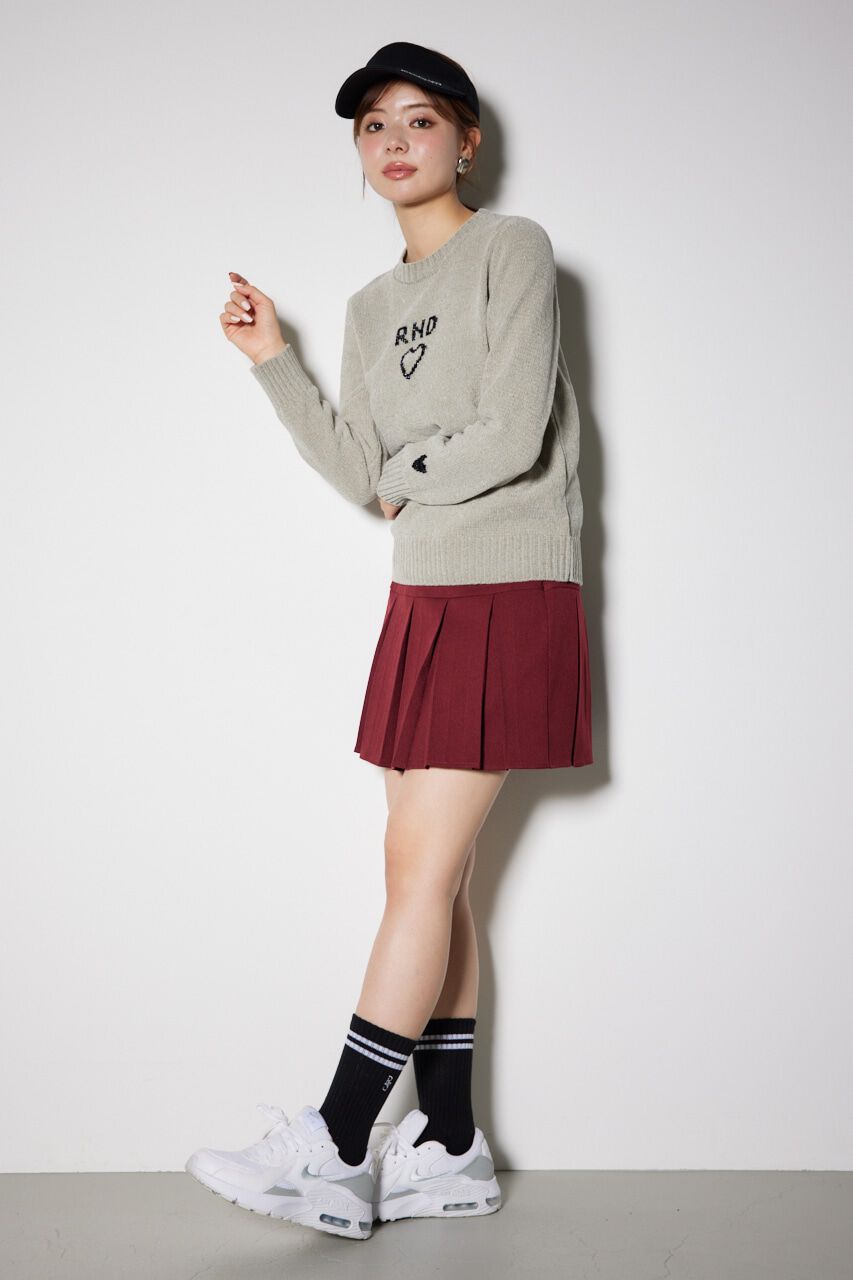 rienda「バストロゴモールニットトップス」|ニット・セーター|