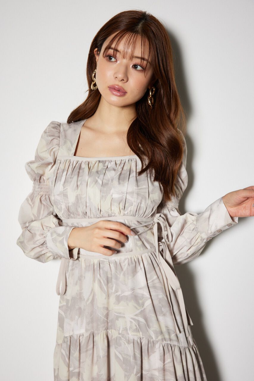 rienda「サイドリボンフレアワンピース」|ワンピース|