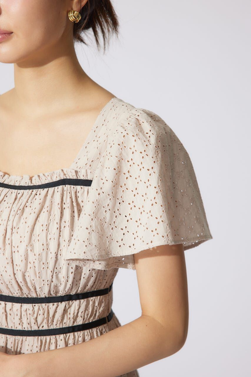 rienda「コットンレースフレアワンピース」|ワンピース|