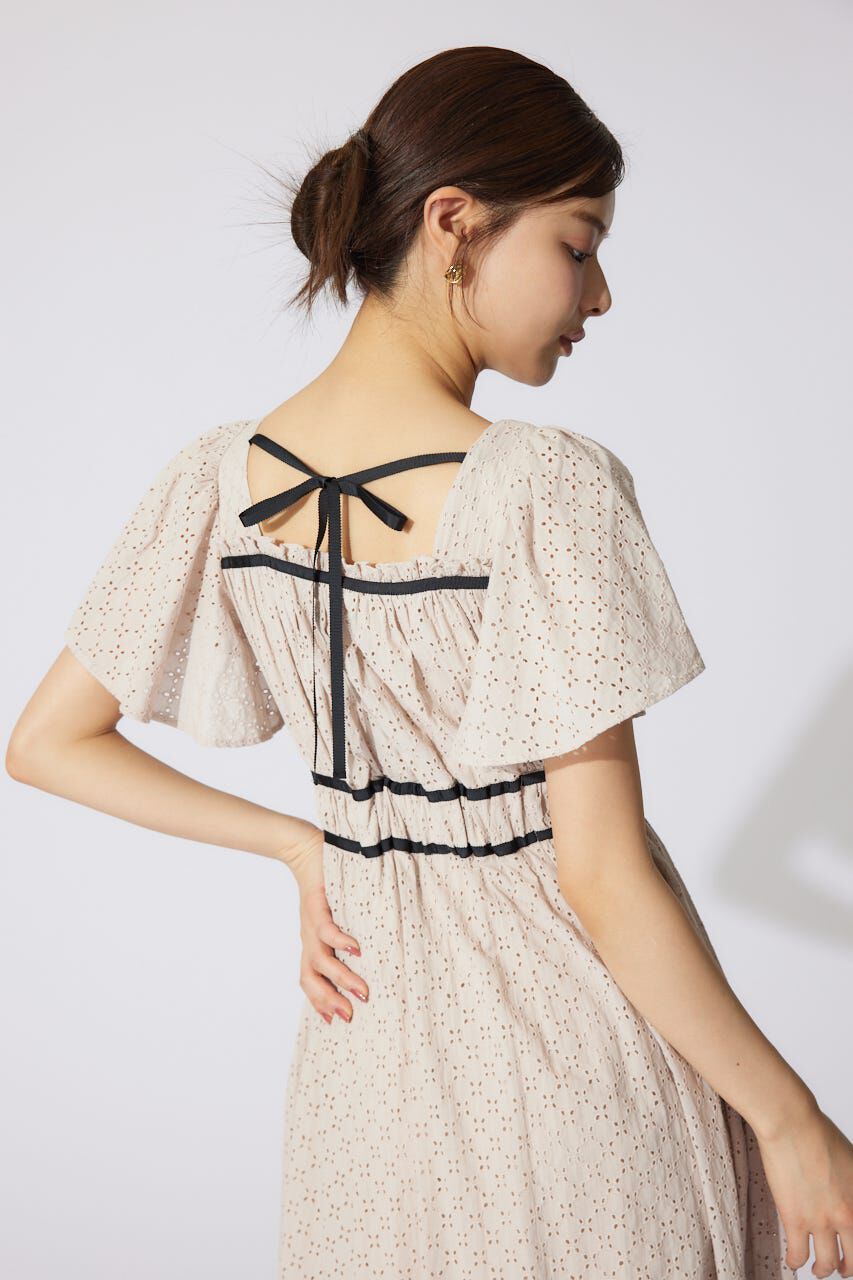 rienda「コットンレースフレアワンピース」|ワンピース|