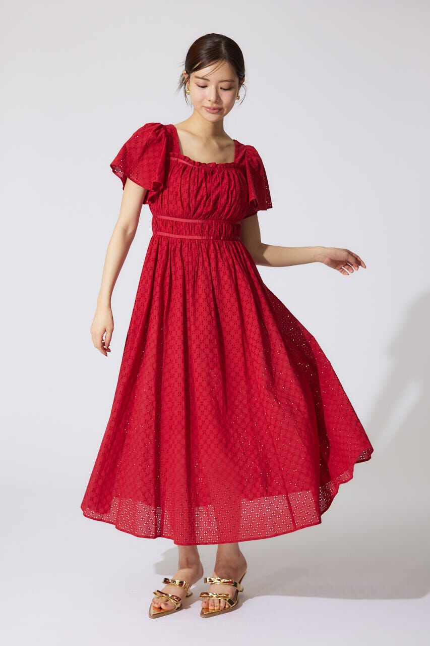 rienda「コットンレースフレアワンピース」|ワンピース|