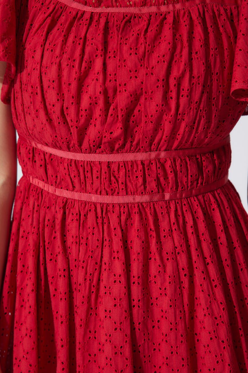 rienda「コットンレースフレアワンピース」|ワンピース|