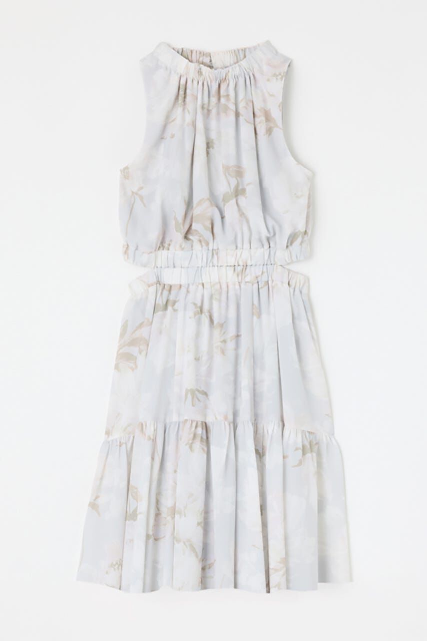 rienda「ホルターネックギャザーミニフレアワンピース」|ワンピース|