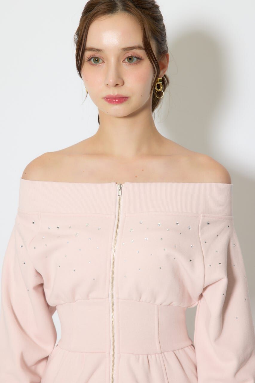 rienda「オフショルダーカッティングマーメイドワンピース」|ワンピース|