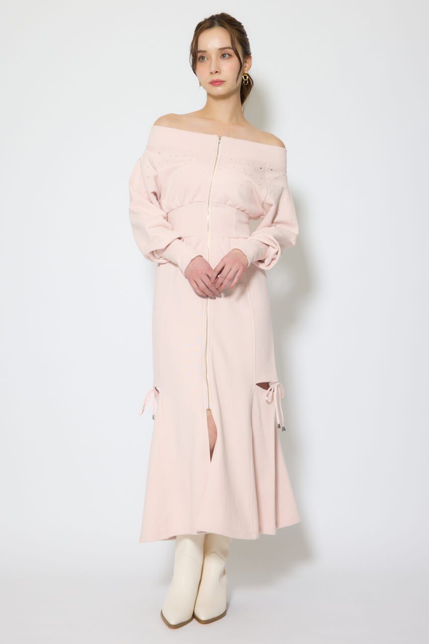 rienda「オフショルダーカッティングマーメイドワンピース」|ワンピース|