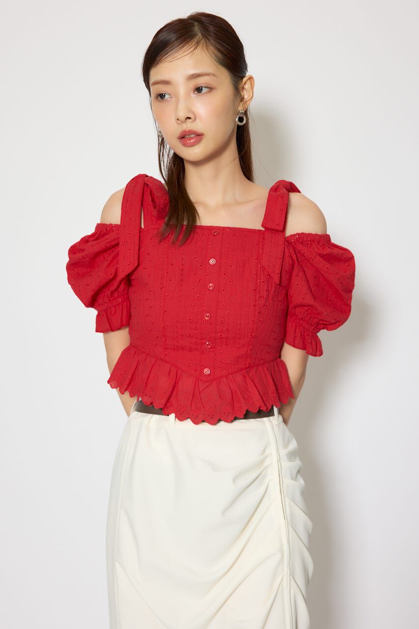 rienda「コットンレースブラウス」|シャツ・ブラウス|