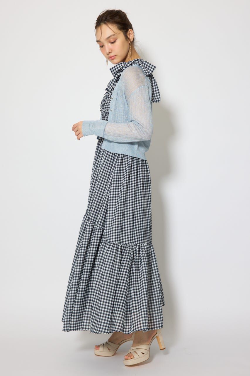 rienda「スカラップクロップドニットカーディガン」|カーディガン|