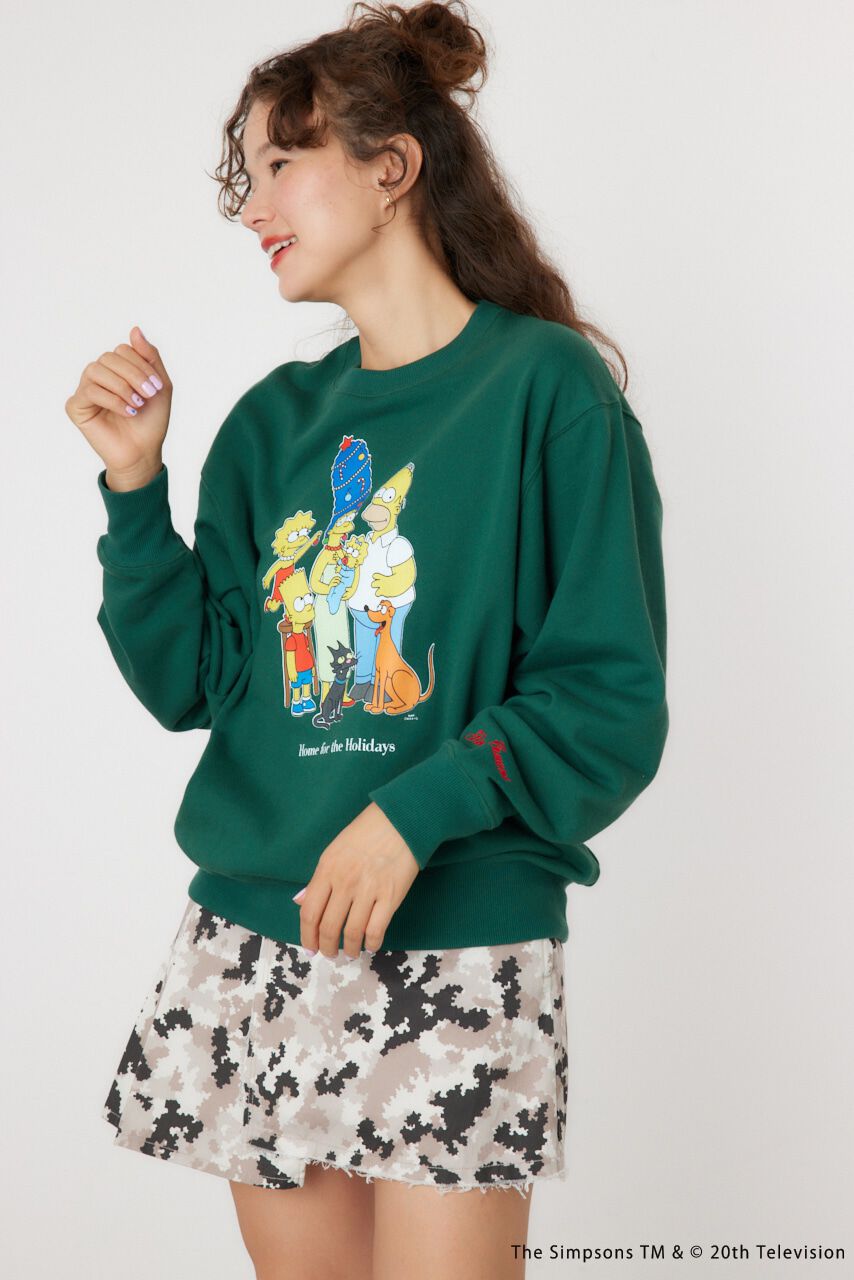 RODEO CROWNS「(THE SIMPSONS)Xmasスウェットトップス」|パーカー|