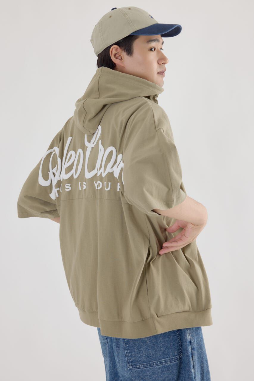 RODEO CROWNS「ハーフスリーブロゴZIPパーカー」|パーカー|