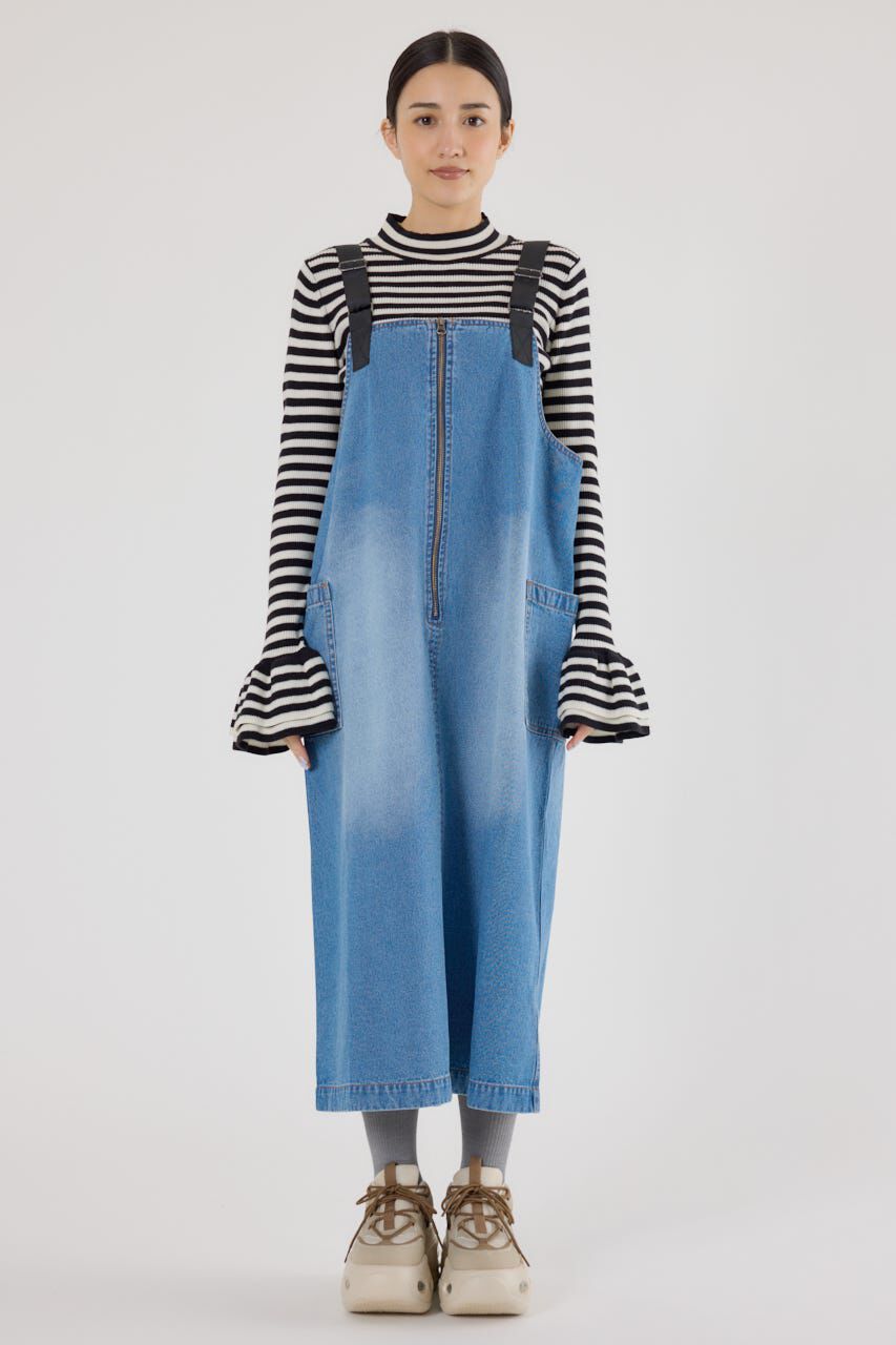 RODEO CROWNS「フロントジップジャンパースカート」|ワンピース|